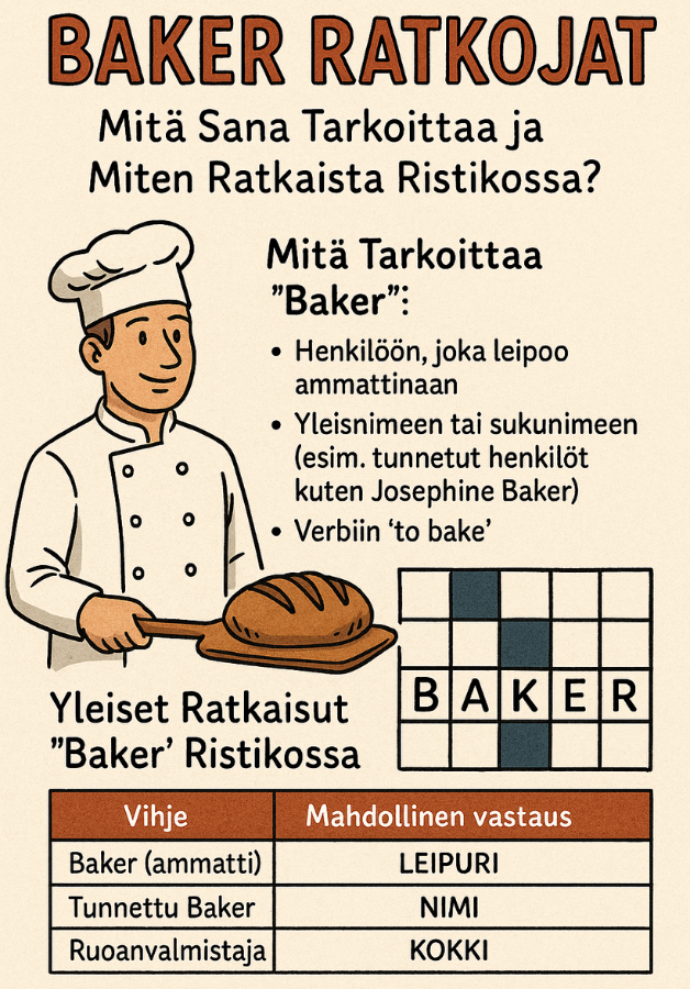 baker ratkojat esimerkki