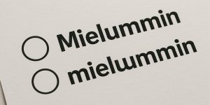 Mielummin vai mieluummin?